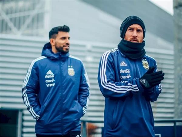 messi and aguoro superstar in copa america football team