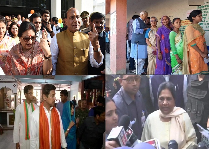ਚੋਣਾਂ ਦਾ 5ਵਾਂ ਗੇੜ : ਰਾਜਨਾਥ, ਮਾਇਆਵਤੀ ਸਮੇਤ ਇਨ੍ਹਾਂ ਨੇਤਾਵਾਂ ਨੇ ਪਾਈਆਂ ਵੋਟਾਂ