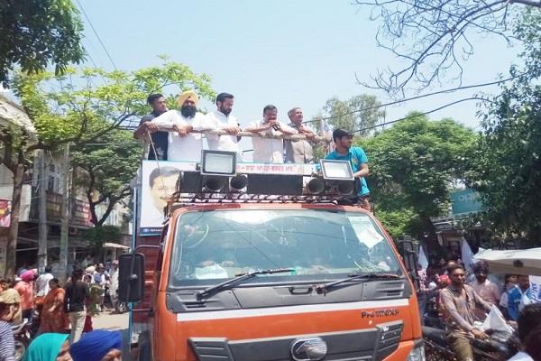 barnala  arvind kejriwal  roadshow