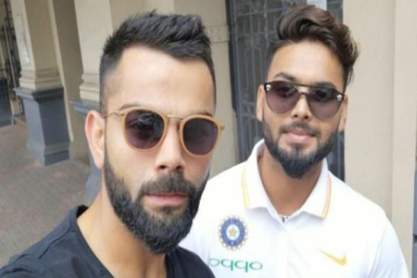 virat kohli  rishabh pant