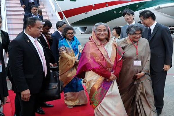 ਬੰਗਲਾ ਦੇਸ਼ ਦੀ ਪੀ.ਐੱਮ. ਸ਼ੇਖ ਹਸੀਨਾ ਜਾਪਾਨ ਦੌਰੇ ''ਤੇ