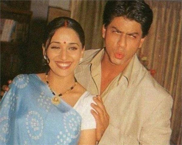 shah rukh khan and madhuri dixit photo viral