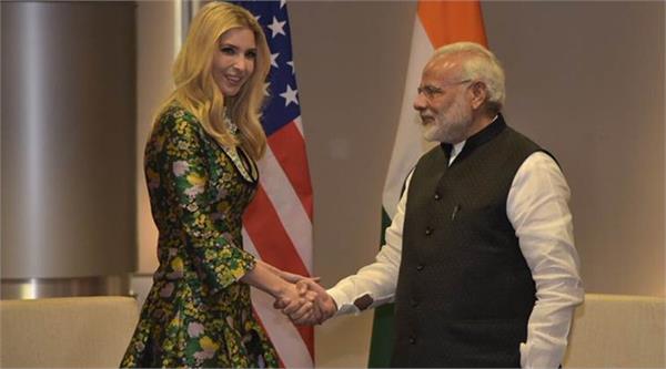 daughter ivanka greeted modi after trump