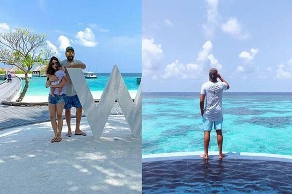 rohit family on holiday including family in maldives after winning ipl trophy