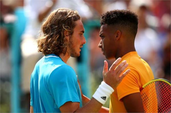 top seed stefanos tsitsipas loses to auger aliassime quarter finals