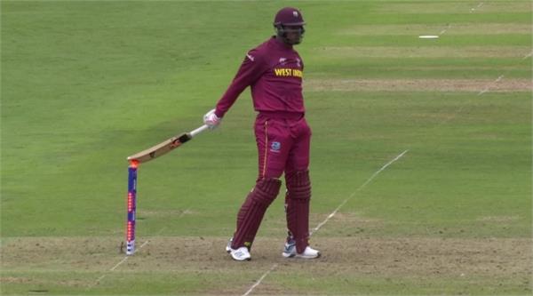 icc world cup 2019 west indies oshana thomas hit wicket