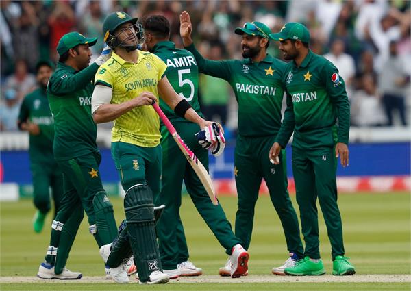 pakistan have win from south africa in world cup 2019 match