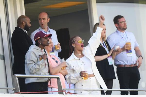pop star rihanna to watch world cup match