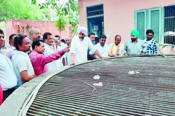 bathinda rains flood manpreet badal