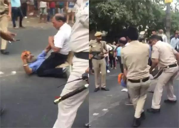 delhi police employees dismissed sikh driver beaten