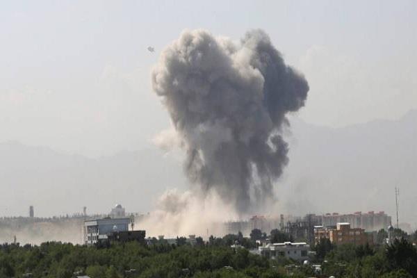 explosion kabul us embassy smoke