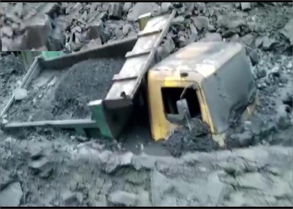 odisha  landslide at a coal mine