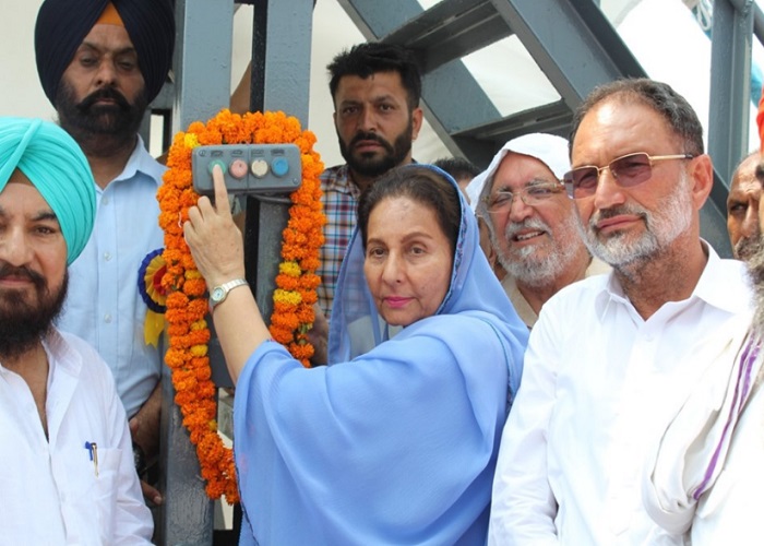 ਪ੍ਰਦੂਸ਼ਿਤ ਪਾਣੀ ਛੱਡ ਕੇ ਪ੍ਰਨੀਤ ਕੌਰ ਨੇ ਬਨੂੜ ਨਹਿਰ ਪ੍ਰਣਾਲੀ ਦਾ ਕੀਤਾ ਆਗਾਜ਼