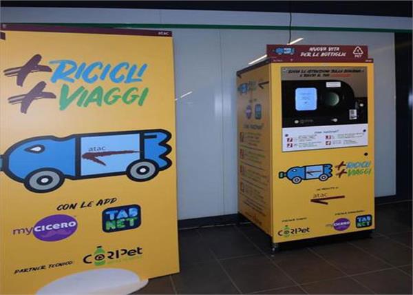 italy  now plastic bottles will be replaced by metro tickets