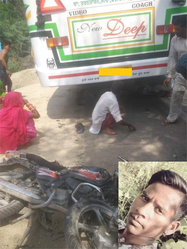 death due to road accident