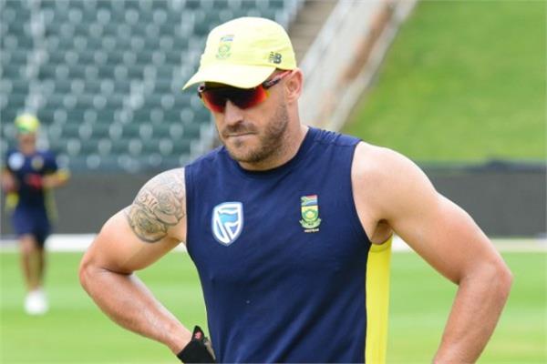 du plessis will be south africa  s test captain in india  s tour