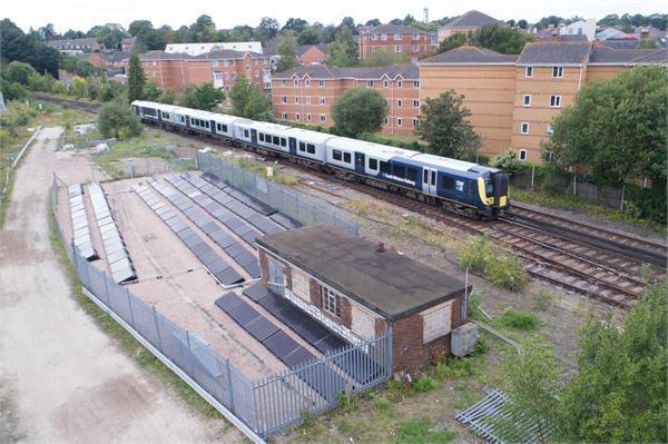 world s first solar powered rail line opens in the uk