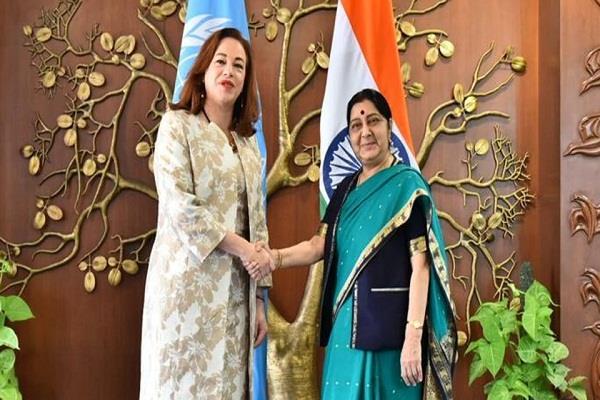 sushma swaraj extraordinary woman unga president