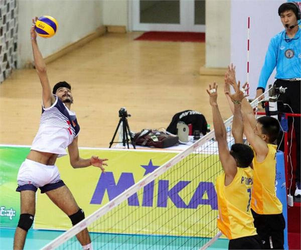 india enters quarterfinals of u 23 asian volleyball c ship