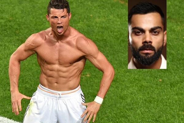cristiano ronaldo tops me  virat kohli