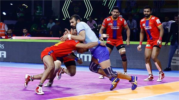 the match between up yoddha and tamil flywas was on par