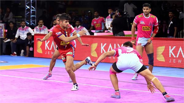 delhi beat jaipur with a brilliant performance