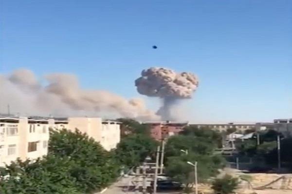 explosion kazakhstan leaves 4 injured
