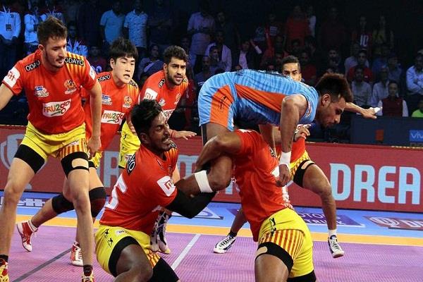pro kabaddi league  draw
