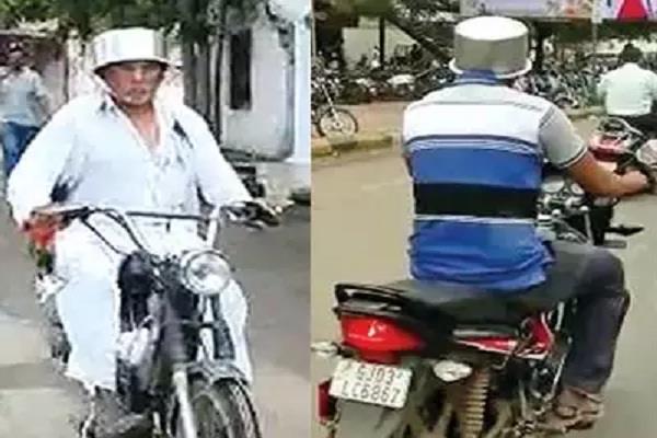 not wearing helmets people in gujarat