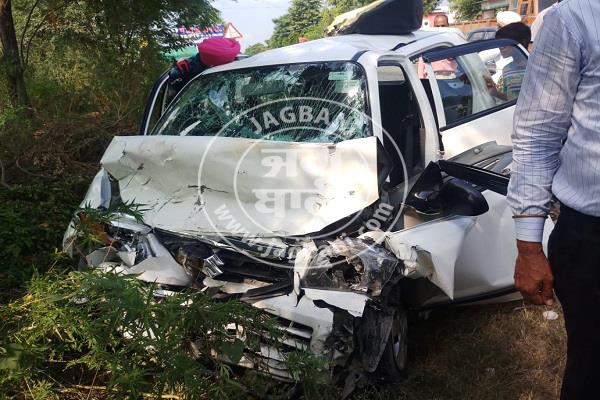 sangrur cars collision 5 people injured