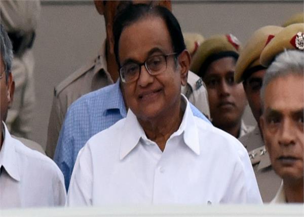 p chidambaram in jail