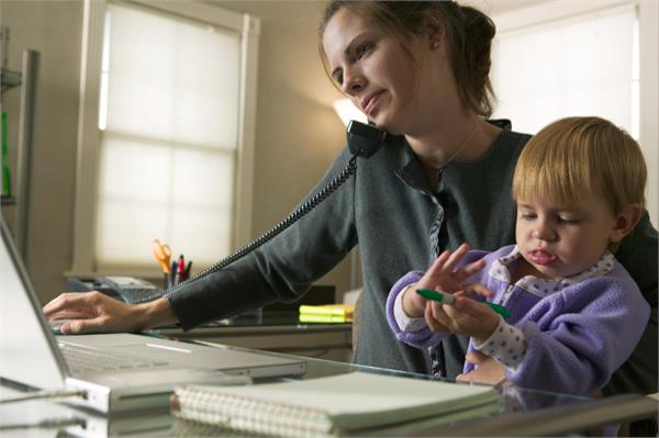 caring for children is more difficult than going to the office