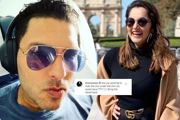 sania mirza did not like yuvraj  s clean shave look  did this comment