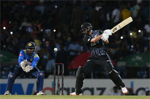 t20  new zealand beat sri lanka by 4 wickets