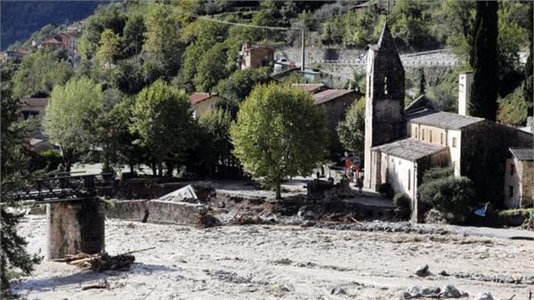 storm alex  floods and landslides hit france