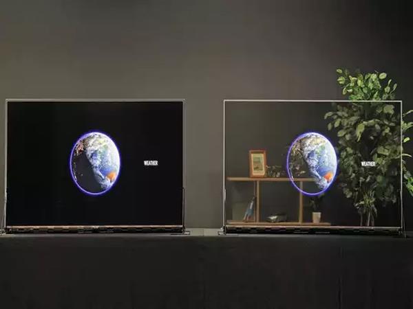 panasonic launched its first transparent oled display