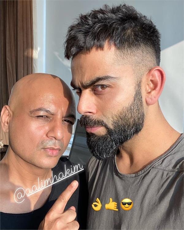 virat gets his haircut before t20 series  pictures 