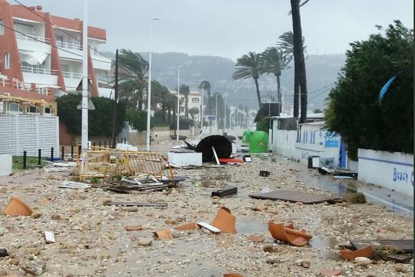 storm gloria wreaks havoc spain