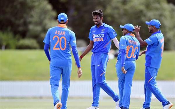 india a  second day game affected by rain