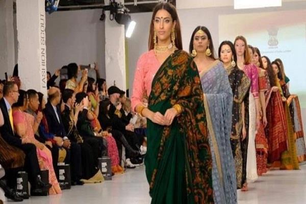 london fashion week  indian sarees