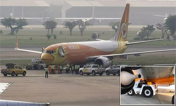 boeing 737 crushes tow truck driver