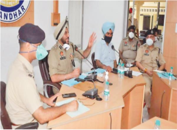 police commissioner  gurpreet singh bhullar  meeting