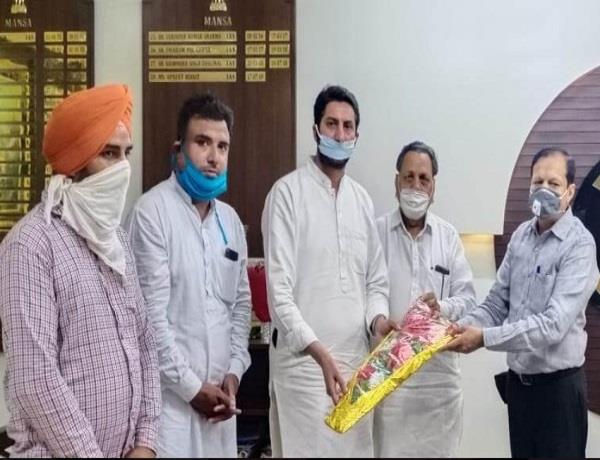 mansa  new dc mahinderpal gupta  honored
