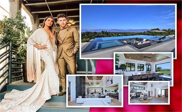 inside pics  priyanka and nick 20 000 sq ft house in los angeles