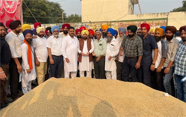 harbhajan singh eto started purchase of paddy mehta dana mandi