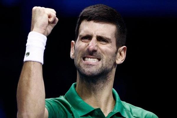 novak djokovic beats tsitsipas for the ninth time in a row in atp finals