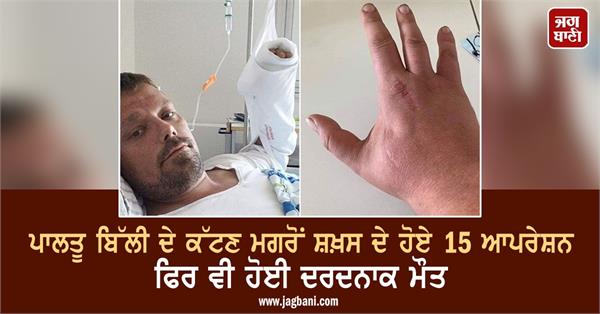 15 operations of person after being bitten by pet cat but still died painfully