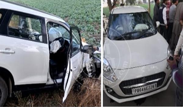 6 injured in collision between 2 cars