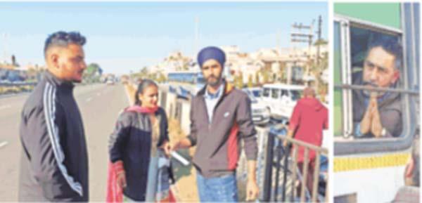 punjab roadways  bus conductor  misbehaviour