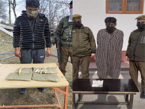 drug peddlers arrested in j k  s kulgam